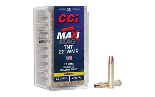 Ammunition CCI Ammunition TNT 22WMR CCI 22WMR TNT MAXI-MAG 50/2000